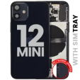 Apple iPhone 12 Mini Housing with Small Parts (No Charger Flex) - Black Pulled B