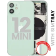 Apple iPhone 12 Mini Housing with Small Parts (No Charger Flex) - Green Pulled C