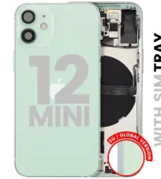 Apple iPhone 12 Mini Housing with Small Parts (No Charger Flex) - Green Pulled C