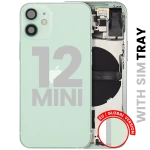 Apple iPhone 12 Mini Housing with Small Parts (No Charger Flex) - Green Pulled C