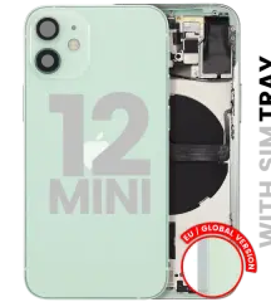 Apple iPhone 12 Mini Housing with Small Parts (No Charger Flex) - Green Pulled B