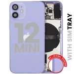 Apple iPhone 12 Mini Housing with Small Parts (No Charger Flex) - Purple Pulled B