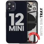 Apple iPhone 12 Mini Housing with Small Parts - Black Pulled A