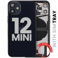 Apple iPhone 12 Mini Housing with Small Parts - Black Pulled A