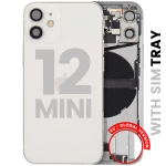 Apple iPhone 12 Mini Housing with Small Parts - White Pulled A