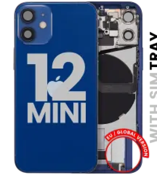 Apple iPhone 12 Mini Housing with Small Parts - Blue Pulled B