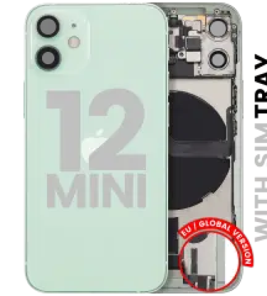 Apple iPhone 12 Mini Housing with Small Parts - Green Pulled B