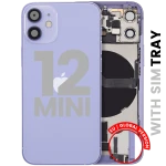 Apple iPhone 12 Mini Housing with Small Parts - Purple Pulled B
