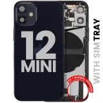 Apple iPhone 12 Mini Housing with Small Parts - Black Pulled C