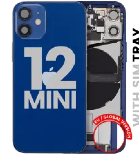 Apple iPhone 12 Mini Housing with Small Parts - Blue Pulled C