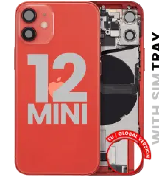 Apple iPhone 12 Mini Housing with Small Parts - Red Pulled C