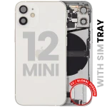 Apple iPhone 12 Mini Housing with Small Parts - White Pulled C