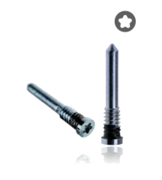 Apple iPhone XR / 12 Pro / 12 Pro Max Bottom Screw Set (100 Pack) - Blue