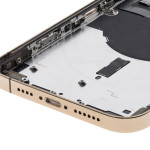 Apple iPhone 12 Pro Max Housing with Small Parts (No Charger Flex) - Gold Pulled B
