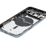 Apple iPhone 12 Pro Max Housing with Small Parts (No Charger Flex) - Pacific Blue Pulled C