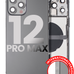 Apple iPhone 12 Pro Max Housing with Small Parts (No Charger Flex) - Graphite Pulled A