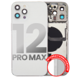Apple iPhone 12 Pro Max Housing with Small Parts (No Charger Flex) - Silver Pulled B
