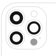 Apple iPhone 12 Pro Max Back Camera Lens 3 Piece Set OEM-Equivalent