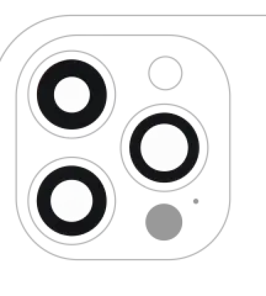 Apple iPhone 12 Pro Max Back Camera Lens 3 Piece Set OEM-Equivalent