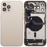 Apple iPhone 12 Pro Max Housing with Small Parts - Gold Pulled C