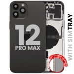 Apple iPhone 12 Pro Max Housing with Small Parts (No Charger Flex) - Graphite Pulled A