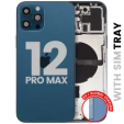 Apple iPhone 12 Pro Max Housing with Small Parts (No Charger Flex) - Pacific Blue Pulled B