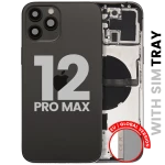 Apple iPhone 12 Pro Max Housing with Small Parts (No Charger Flex) - Graphite Pulled B