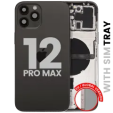 Apple iPhone 12 Pro Max Housing with Small Parts (No Charger Flex) - Graphite Pulled C