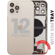 Apple iPhone 12 Pro Max Housing with Small Parts - Gold Pulled A