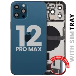 Apple iPhone 12 Pro Max Housing with Small Parts - Pacific Blue Pulled A