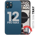 Apple iPhone 12 Pro Max Housing with Small Parts - Pacific Blue Pulled A