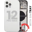 Apple iPhone 12 Pro Max Housing with Small Parts - Silver Pulled A