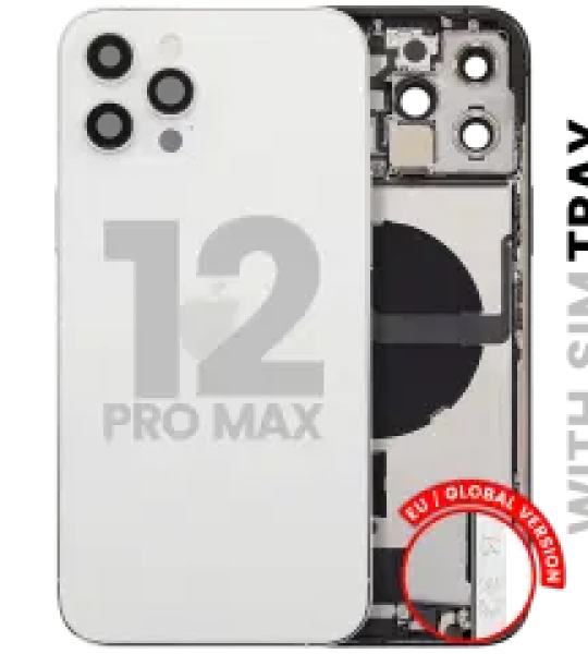 Apple iPhone 12 Pro Max Housing with Small Parts - Silver Pulled A