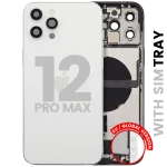 Apple iPhone 12 Pro Max Housing with Small Parts - Silver Pulled A