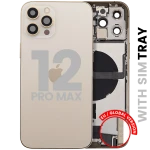 Apple iPhone 12 Pro Max Housing with Small Parts - Gold Pulled B