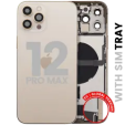 Apple iPhone 12 Pro Max Housing with Small Parts - Gold Pulled B