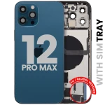 Apple iPhone 12 Pro Max Housing with Small Parts - Pacific Blue Pulled B