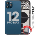 Apple iPhone 12 Pro Max Housing with Small Parts - Pacific Blue Pulled B