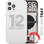 Apple iPhone 12 Pro Max Housing with Small Parts - Silver Pulled B