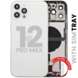Apple iPhone 12 Pro Max Housing with Small Parts - Silver Pulled B