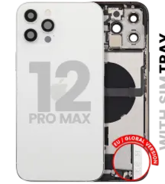 Apple iPhone 12 Pro Max Housing with Small Parts - Silver Pulled B