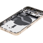 Apple iPhone 12 Pro Housing with Small Parts (No Charger Flex) - Gold Pulled B