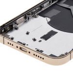 Apple iPhone 12 Pro Housing with Small Parts (No Charger Flex) - Gold Pulled B