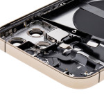 Apple iPhone 12 Pro Housing with Small Parts (No Charger Flex) - Gold Pulled B