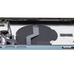 Apple iPhone 12 Pro Housing with Small Parts (No Charger Flex) - Pacific Blue Pulled C