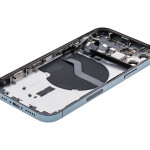 Apple iPhone 12 Pro Housing with Small Parts (No Charger Flex) - Pacific Blue Pulled C