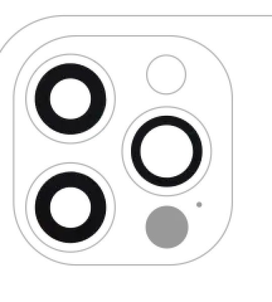 Apple iPhone 12 Pro Back Camera Lens 3 Piece Set OEM-Equivalent