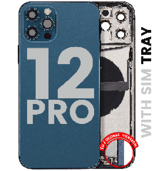 Apple iPhone 12 Pro Housing with Small Parts - Pacific Blue Pulled C