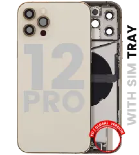 Apple iPhone 12 Pro Housing with Small Parts - Gold Pulled C