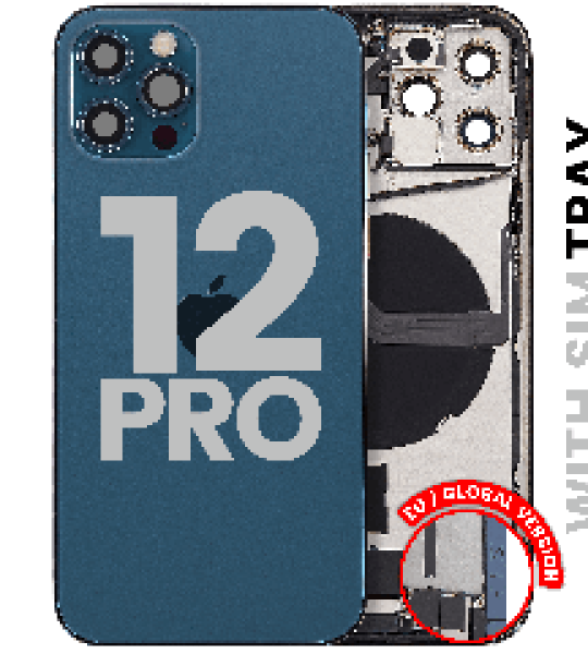 Apple iPhone 12 Pro Housing with Small Parts - Pacific Blue Pulled A